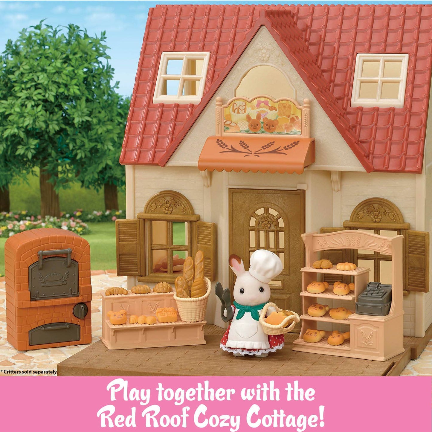 Calico Critters Bakery Shop Starter Set, Dollhouse Playset