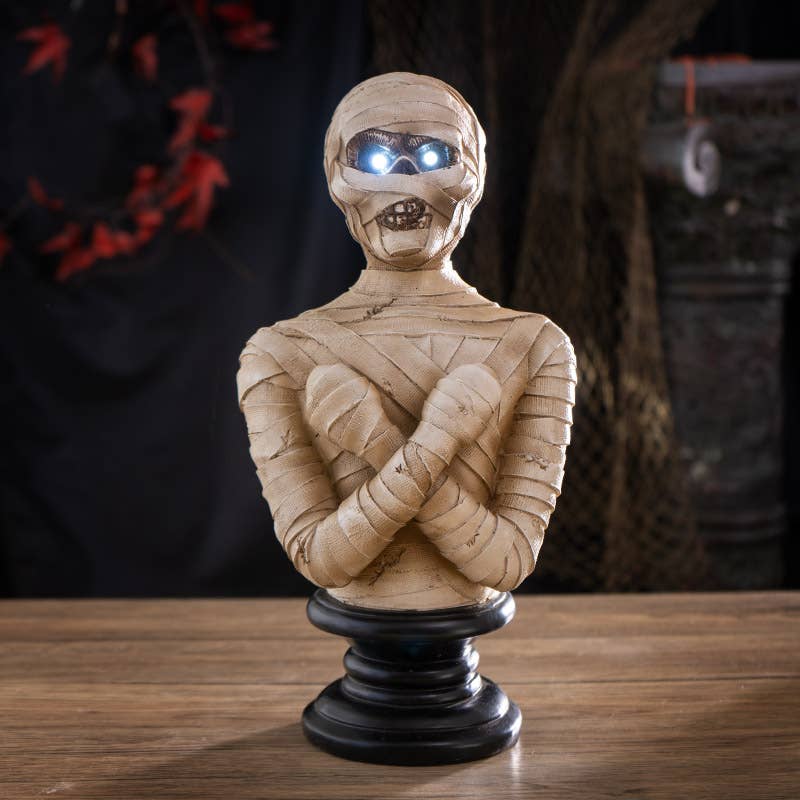 Mummy Bust W/LED Light