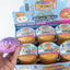 PU Squishy Dumpling Set with Steamer Box Cartoon Printed Slow Rising Stress Relief Toy