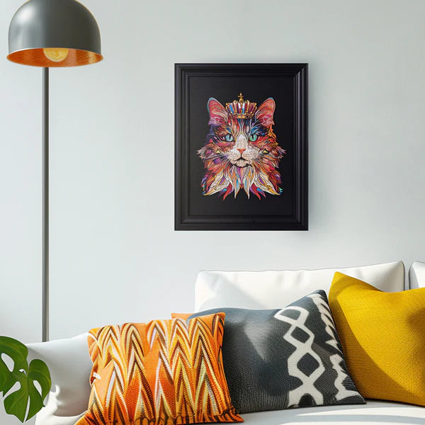 Rowood Cat King 200-piece Wooden Jigsaw Puzzle