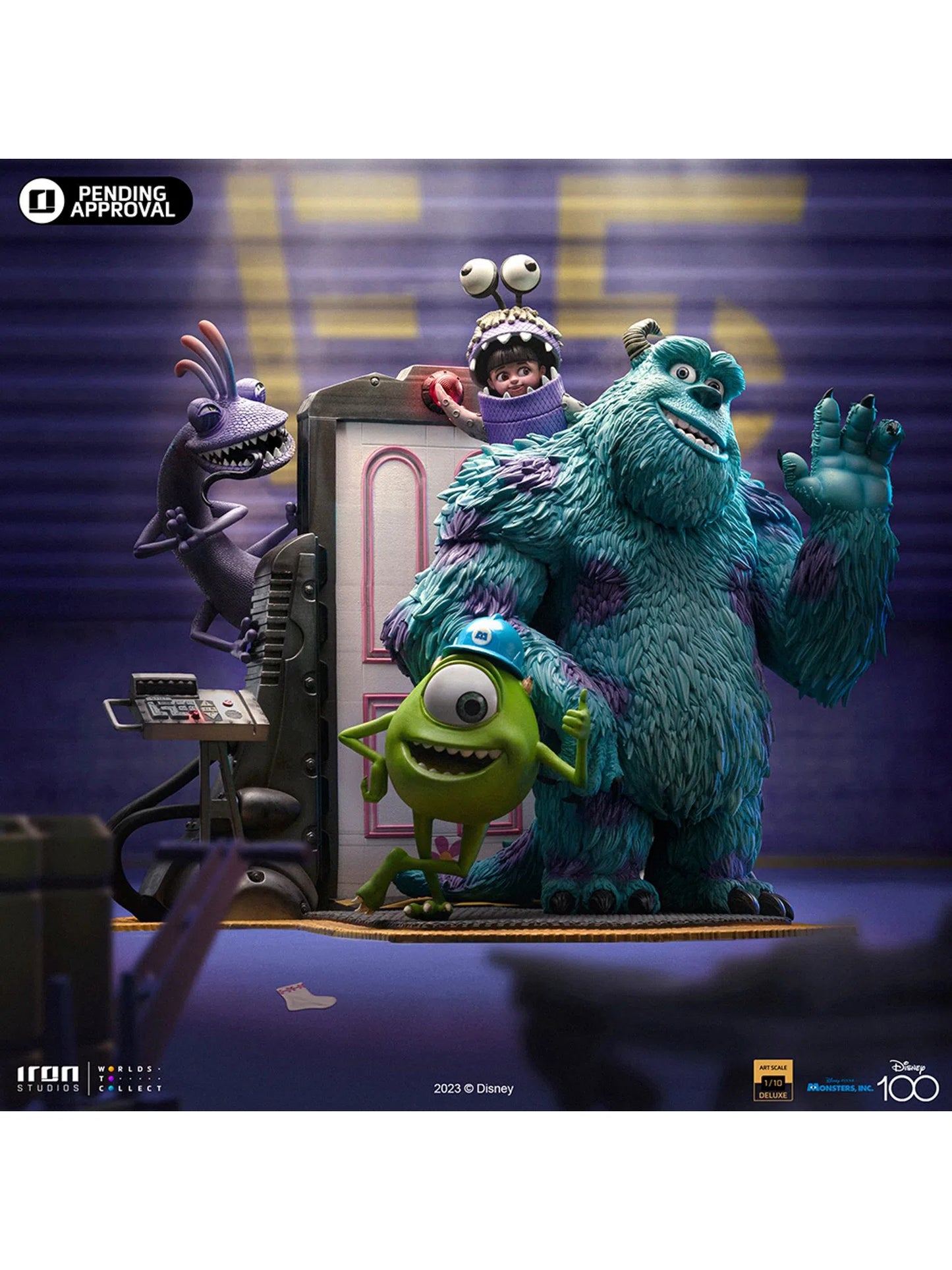 Statue Monsters Inc. Diorama Deluxe - Disney 100TH - Monsters Inc - Art Scale 1/10