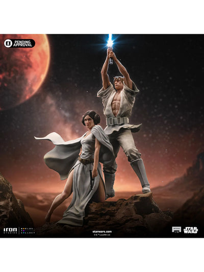 PRE-ORDER Luke and Leia Movie Poster - Star Wars - Deluxe Art Scale 1/10