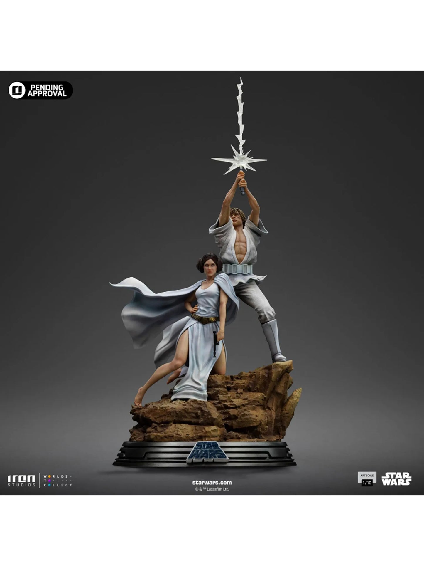 PRE-ORDER Luke and Leia Movie Poster - Star Wars - Deluxe Art Scale 1/10