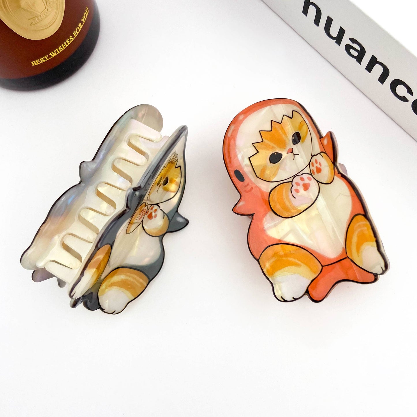 Acetate Cat Hair Claw Clip