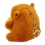 Fruity Capybara Faux Fur Plushie Key Chain