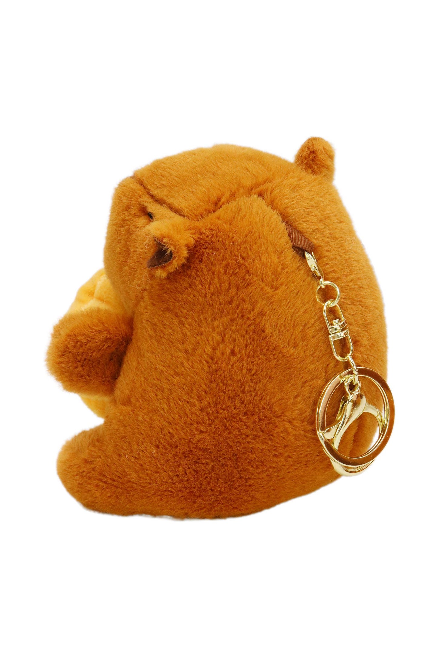 Fruity Capybara Faux Fur Plushie Key Chain