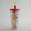Pokemon Multi Character Head Toss AOP 24oz Plastic Cold Cup