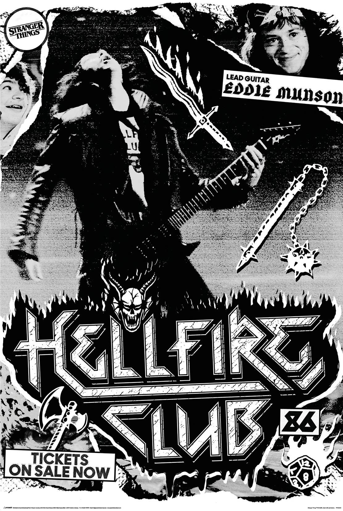Stranger Things - Hellfire Club Eddie Munson 86 24x36 Poster