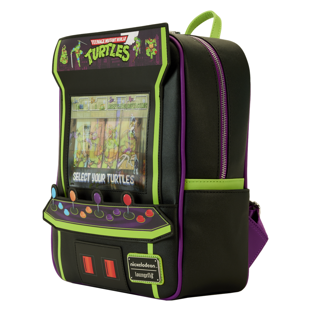 Loungefly Teenage Mutant Ninja Turtle 40th Anniversary Vintage Arcade Mini Backpack