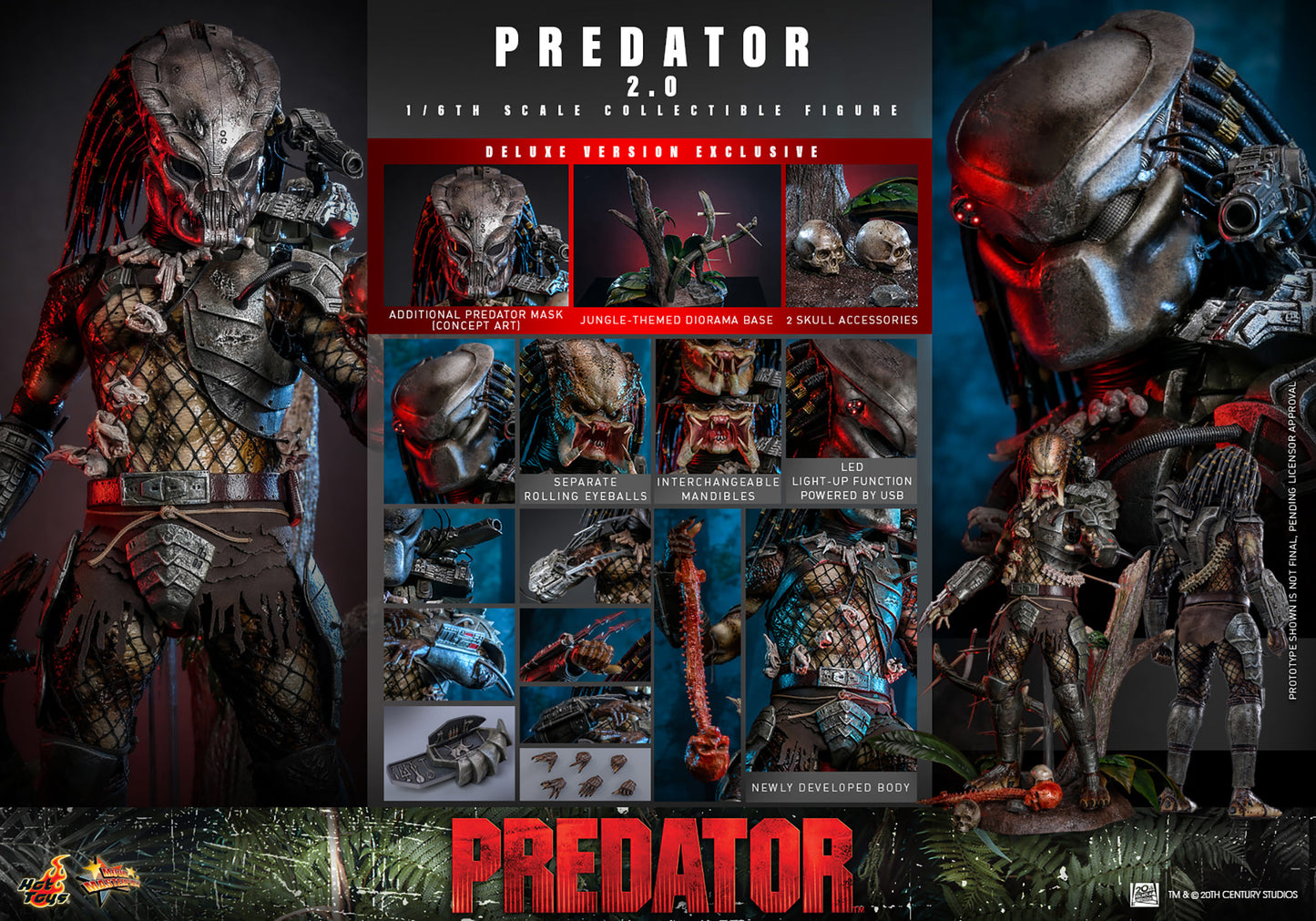 PRE-ORDER Predator (2.0) Deluxe Version Sixth Scale Figure