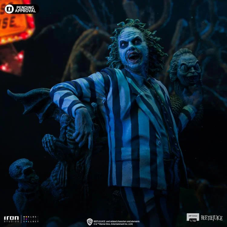 PRE-ORDER Beetlejuice Beetlejuice (2024) Beetlejuice 1/10 Deluxe Art Scale Limited Edition Statue