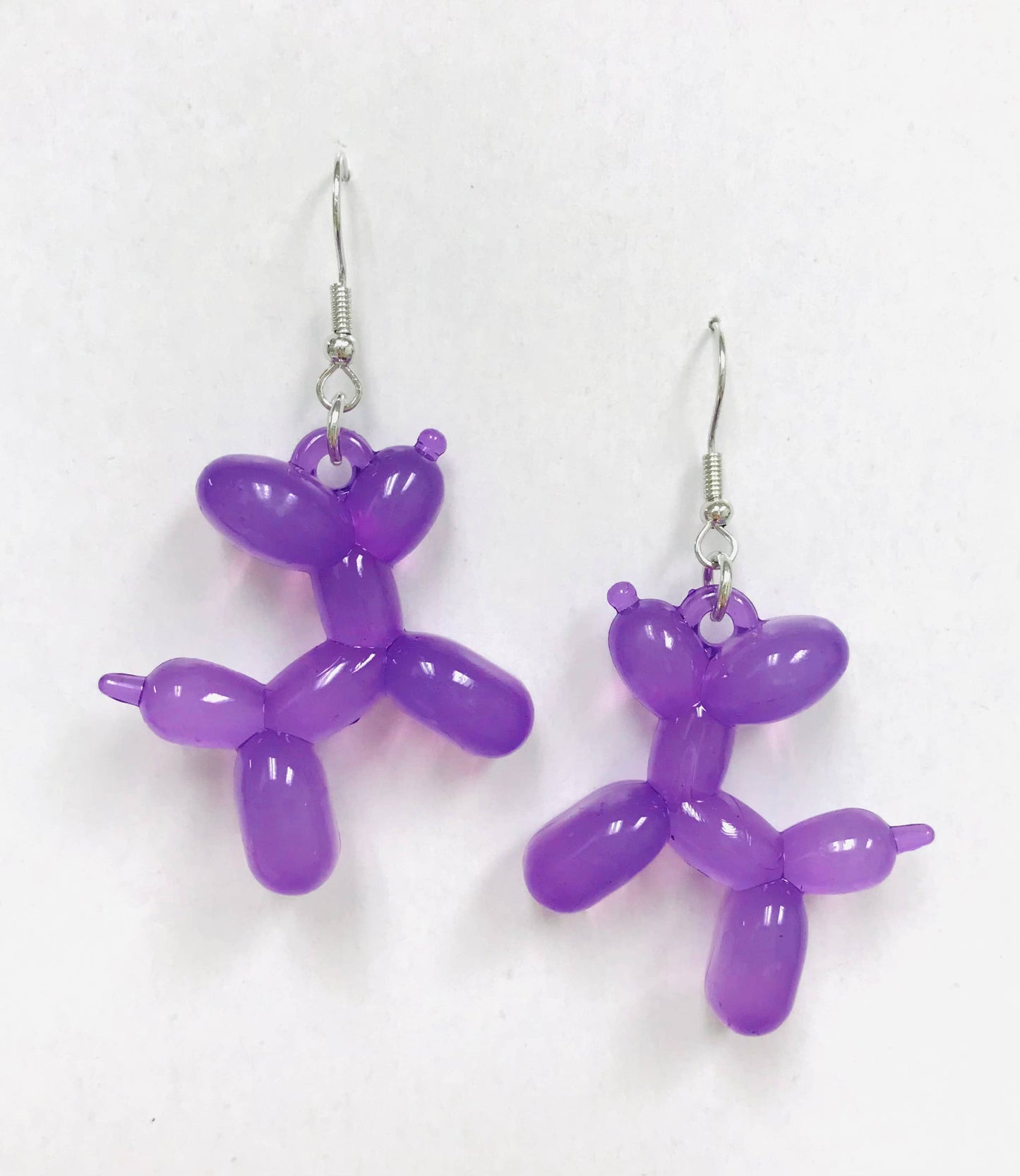 Acrylic Balloon Dog Earrings MULTI COLOR LISTING