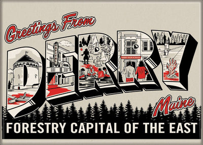 IT Welcome to Derry Post Card Magnet