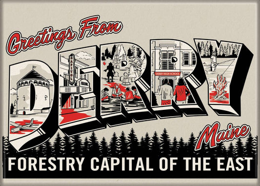 IT Welcome to Derry Post Card Magnet