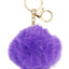 Fuzzy Faux Fur Pom Pom Novelty Key Chain