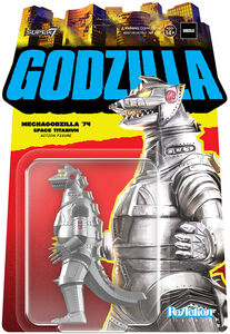 RE-TOHOW03-M74-01 Toho ReAction Figures Wave 03 - Mechagodzilla '74 (Space Titanium)