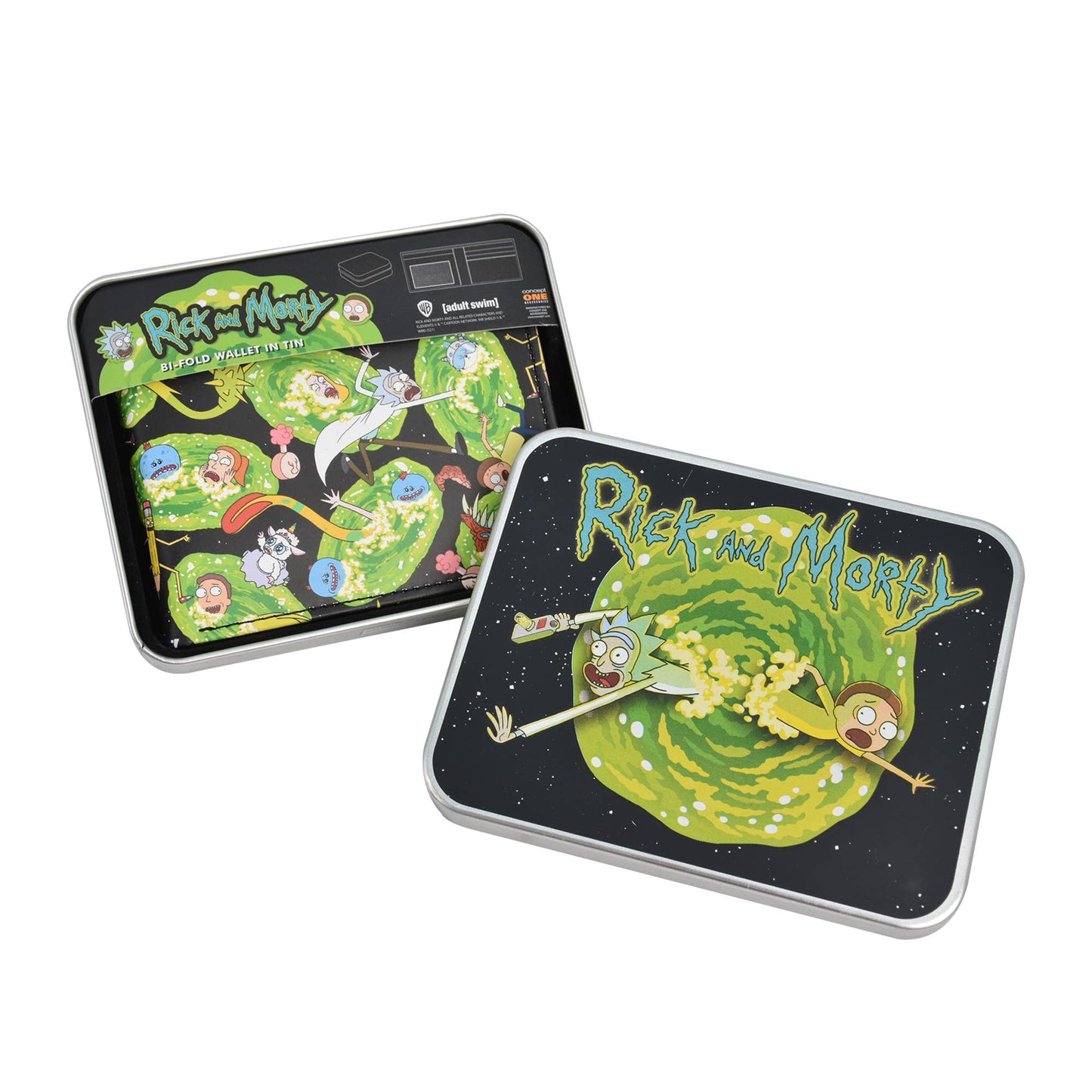 Wb Adult Swim Rick And Morty Aop Bifold Wallet