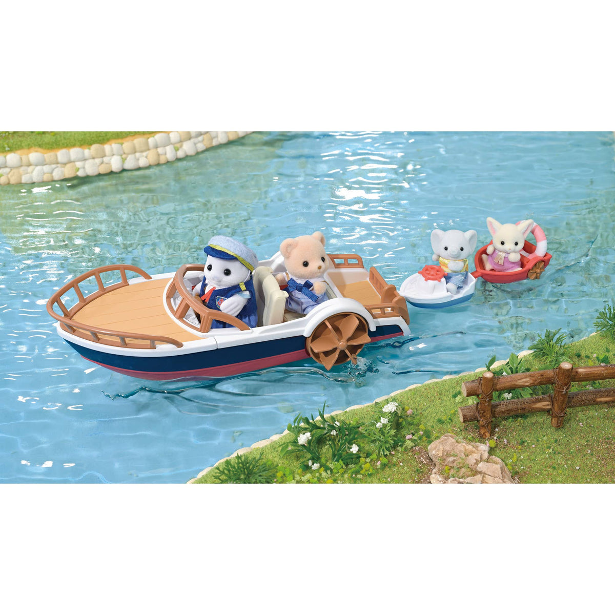 Calico Critters Seal Sailor's Leisure Boat, Doll Playset