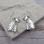 Silver Cute Cat Earrings
