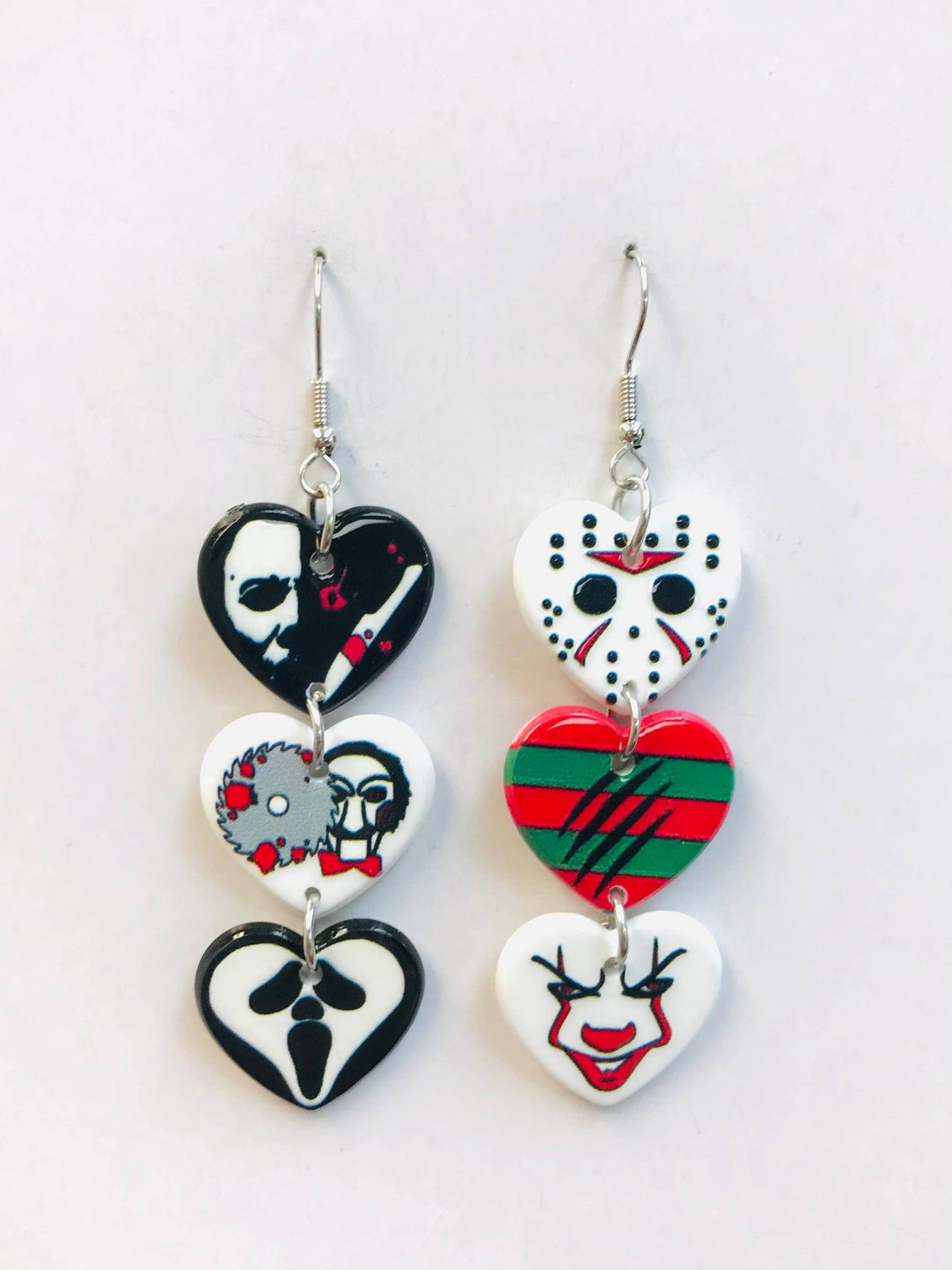 Horror Heart Earrings