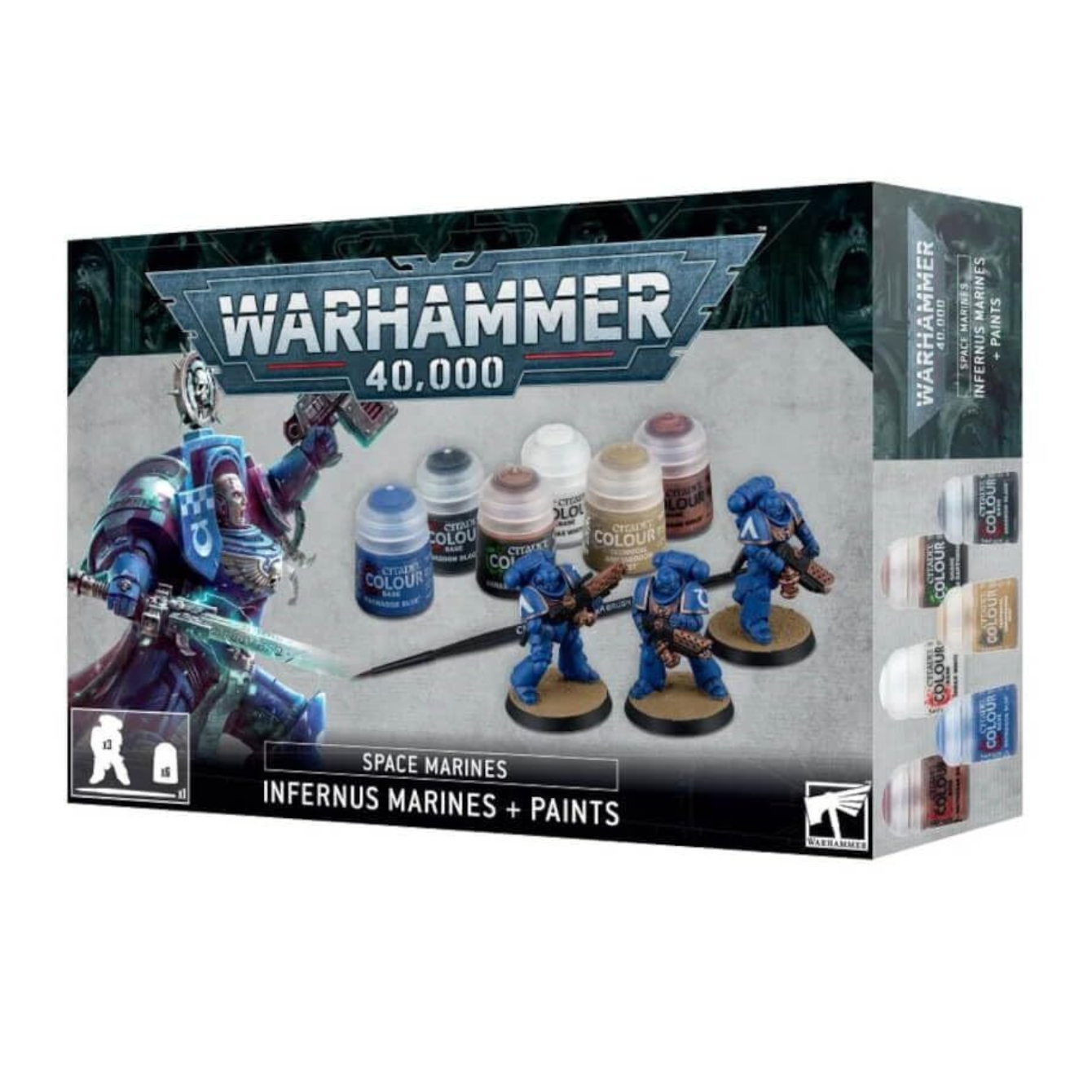 Warhammer 40,000 Space Marines: Infernus Marines & Paints Set