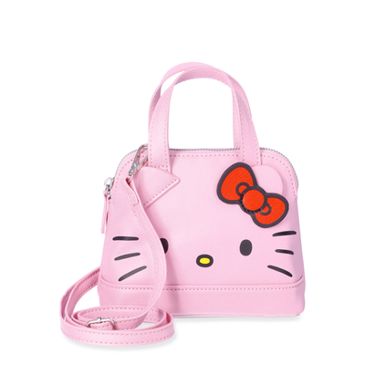 HELLO KITTY PINK PU PURSE W/LONG STRAP