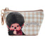 Monchhichi-Kun Gingham Mini Coin Pouch