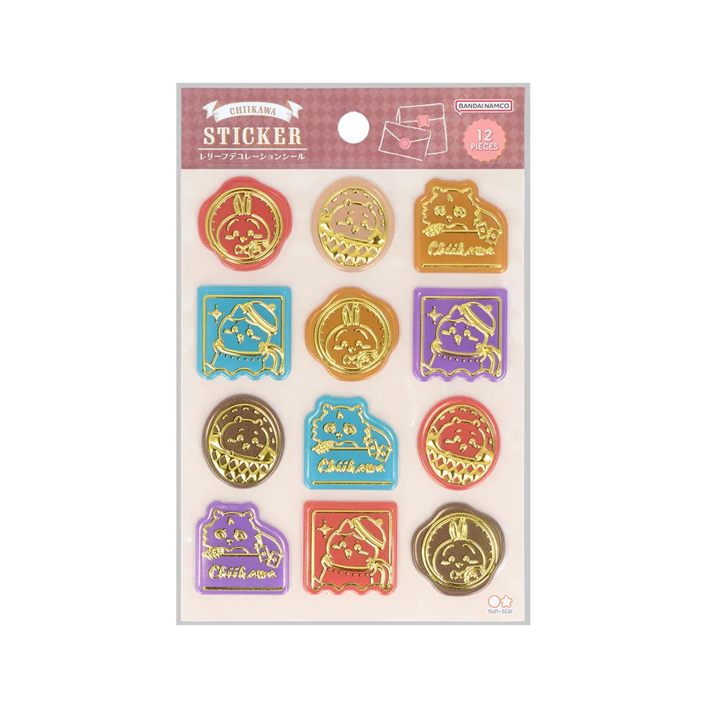 RELIEF COLLECTION STICKER CHIIKAWA WT WONDERLAND - S11 "Chiikawa" Sun Star Sticker