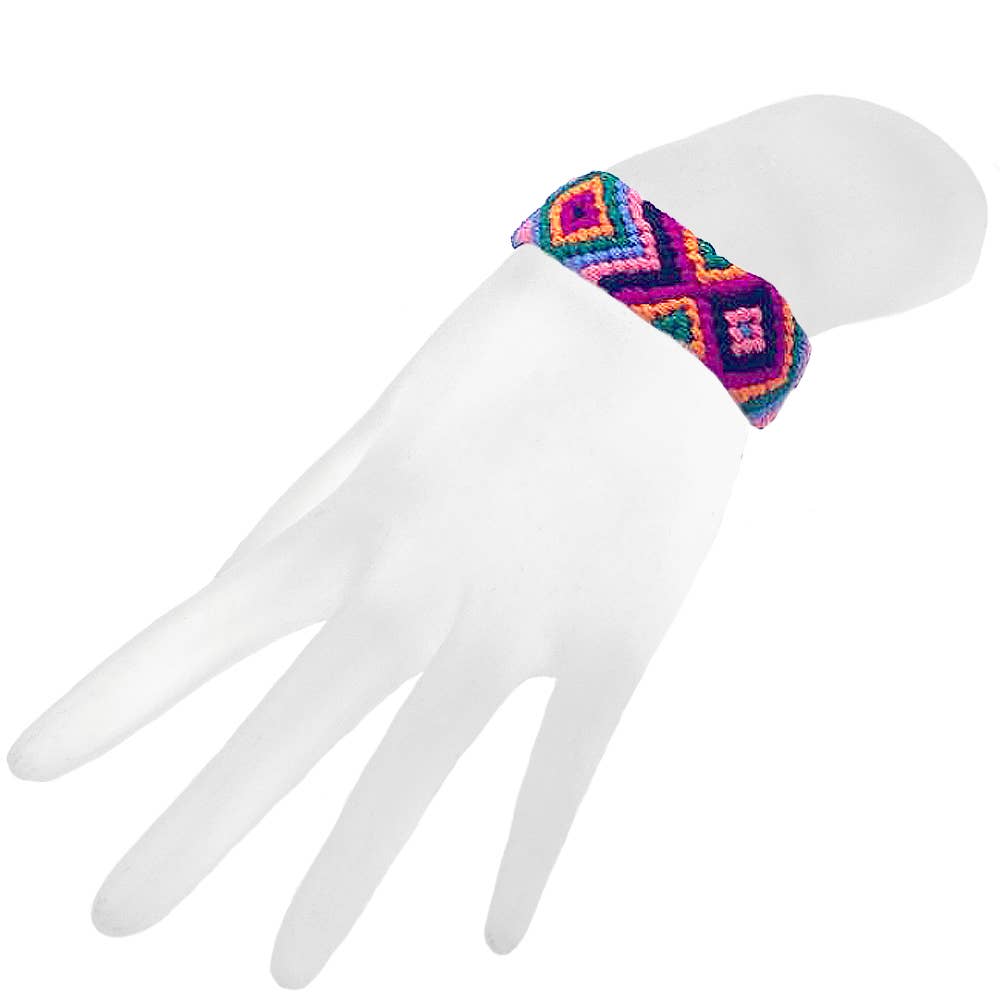Guatemalan Macrame Thick Weave Friendship Bracelet