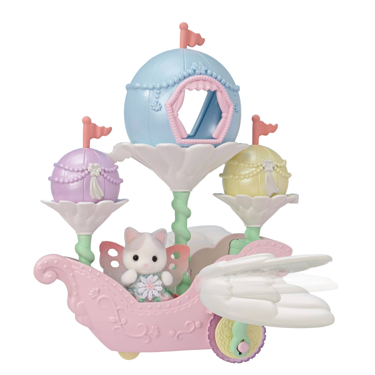 Calico Critters Floral Fantasy Skyship, Dollhouse Playset