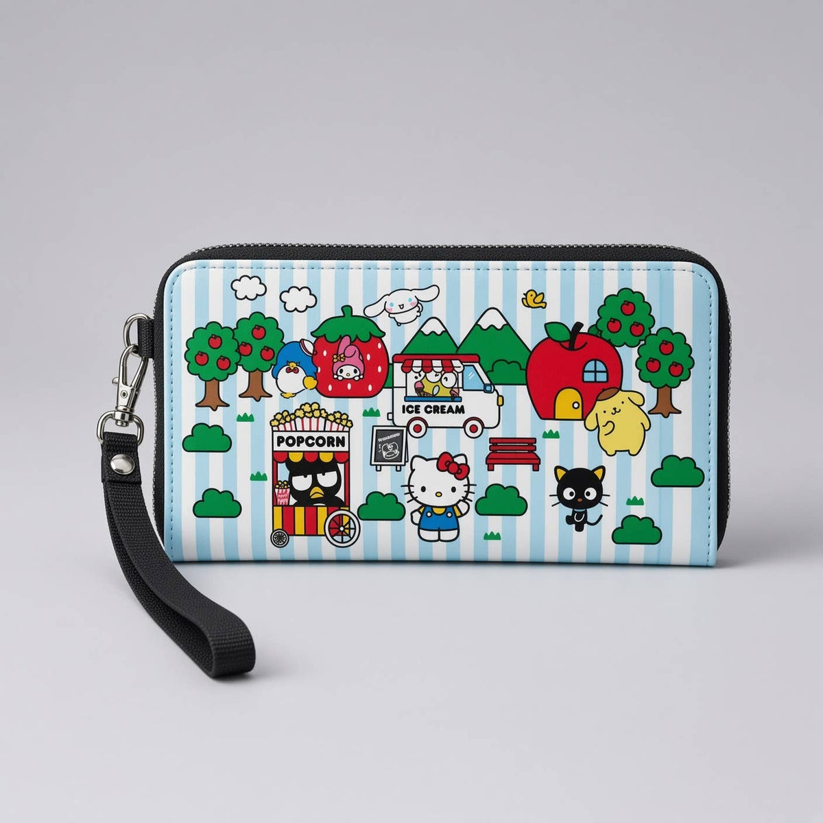 HELLO KITTY & FRIENDS LARGE ZIP WALLET