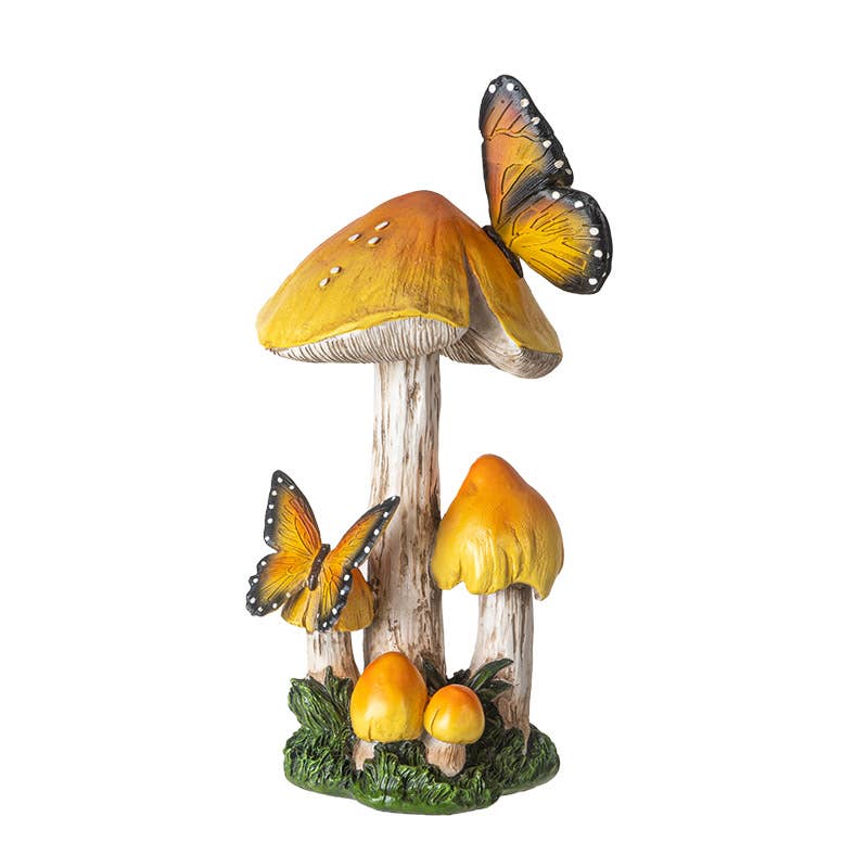 Toadstool Mushroom with Butterflies