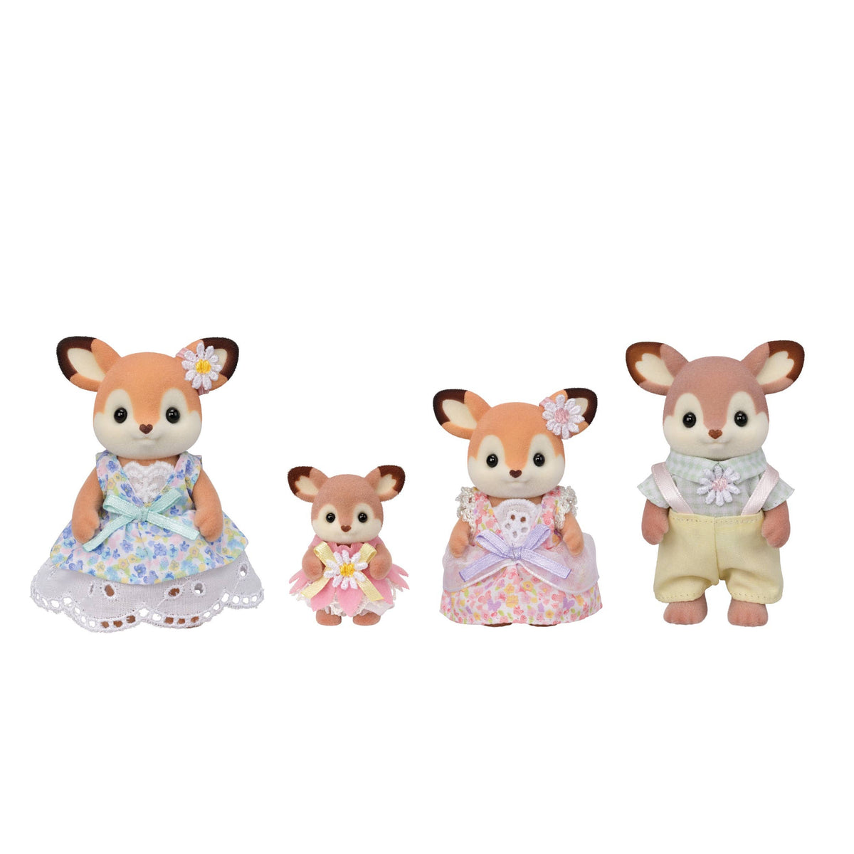 Calico Critters Deer Family, 4 Collectible Doll Figures