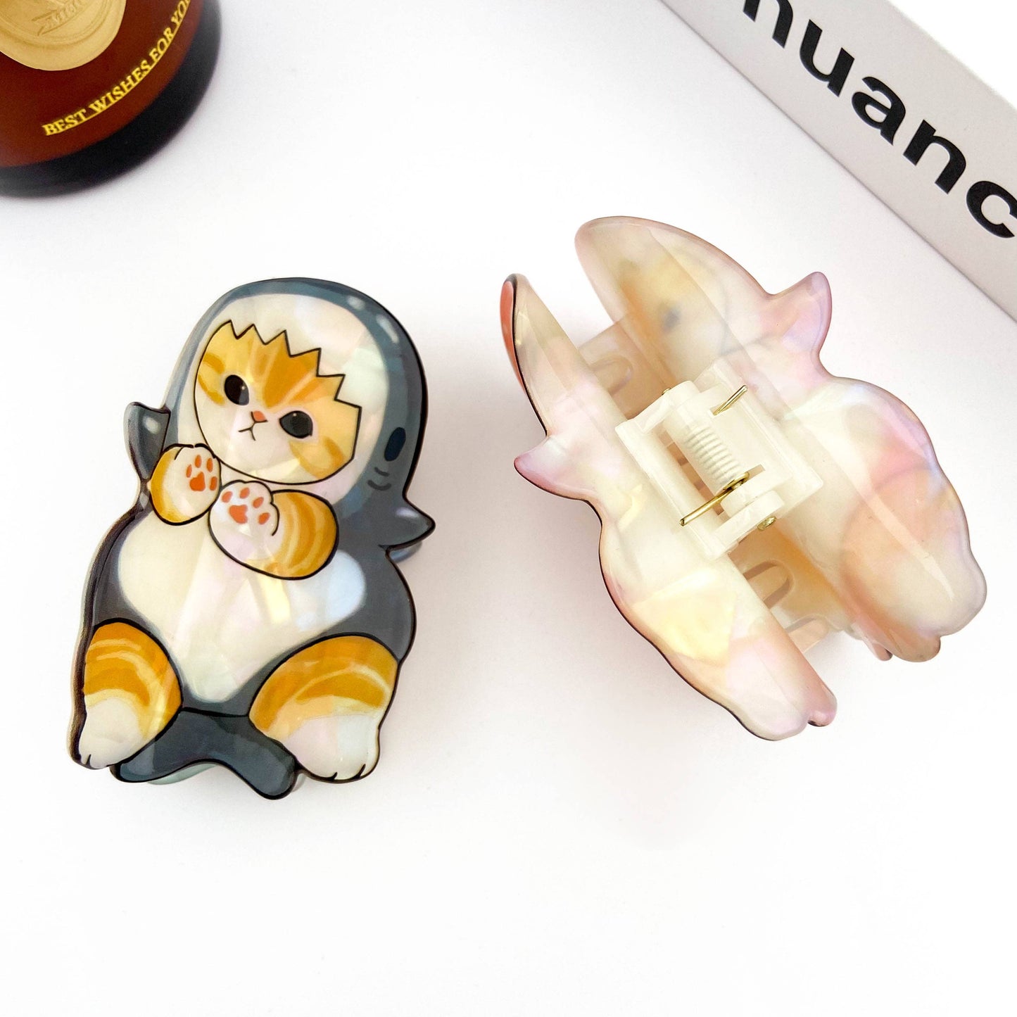 Acetate Cat Hair Claw Clip