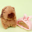 Capybara Plush Keychain – BIG Neck Hood Series