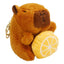 Fruity Capybara Faux Fur Plushie Key Chain