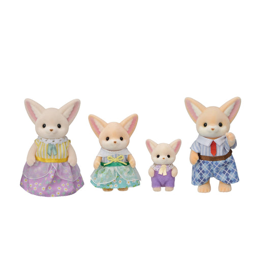 Calico Critters Fennec Fox Family,4 Collectible Doll Figures