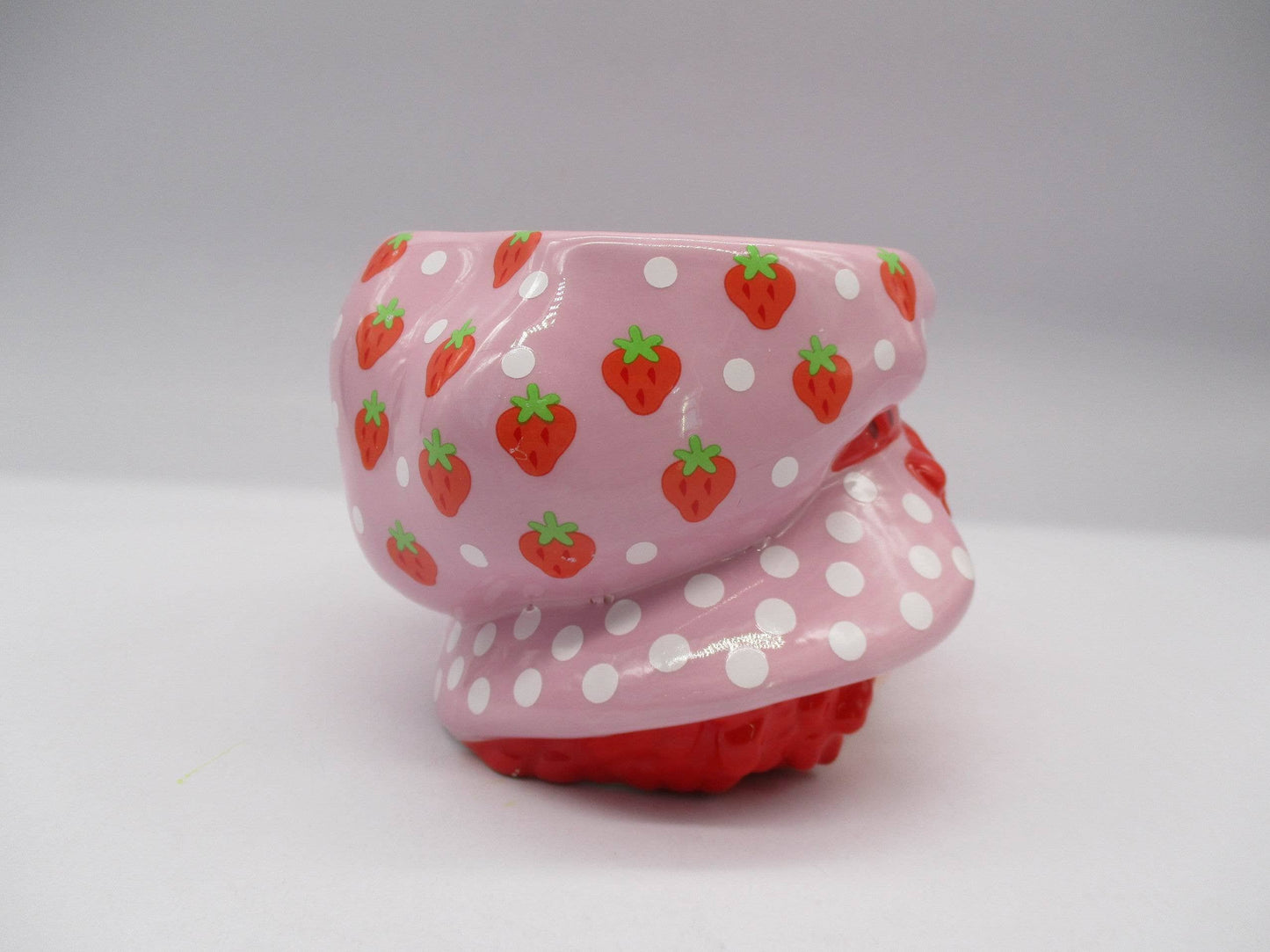 Strawberry Shortcake Head Ceramic 3D Sculpted Mug