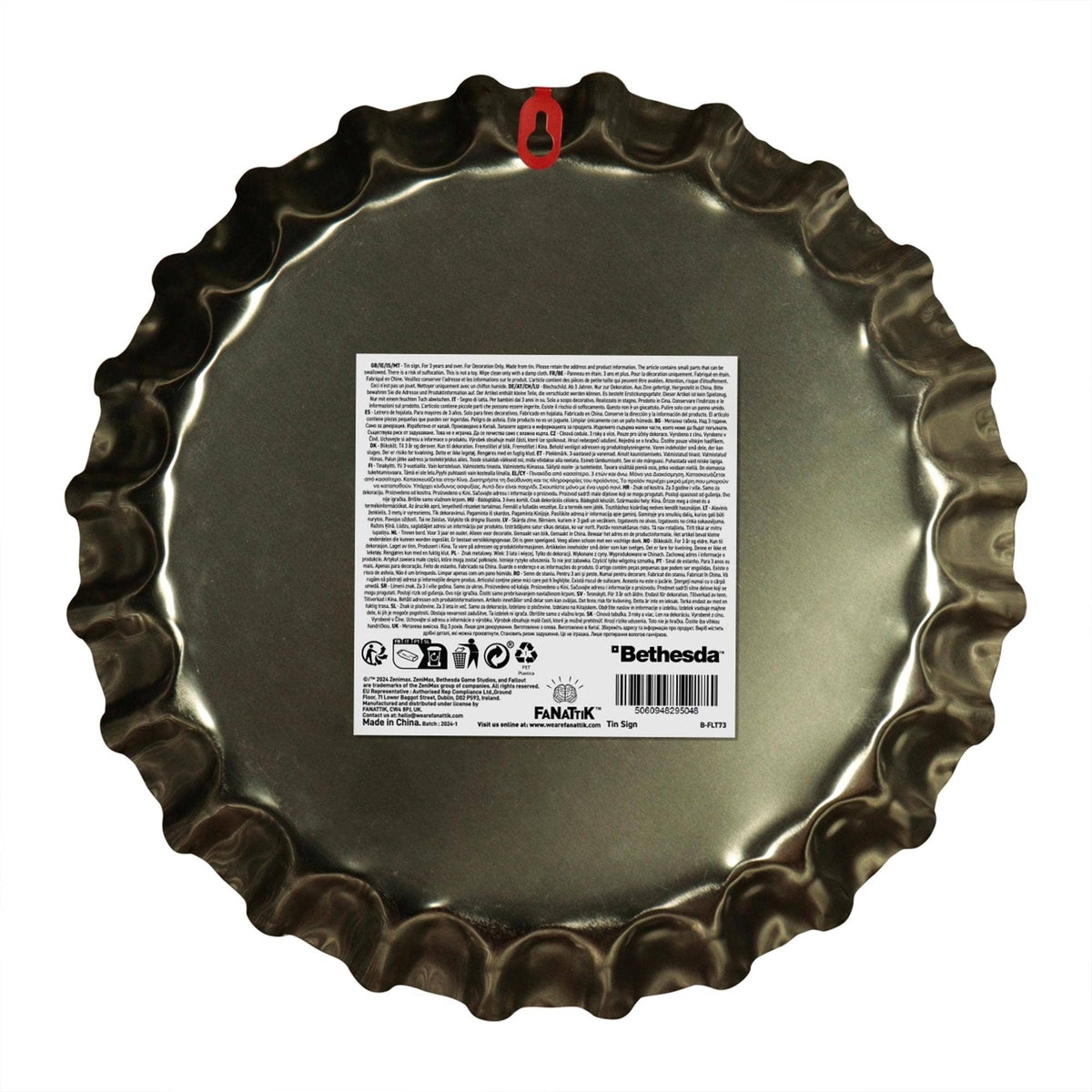 Fallout Nuka-Cola Bottle Cap Tin Sign