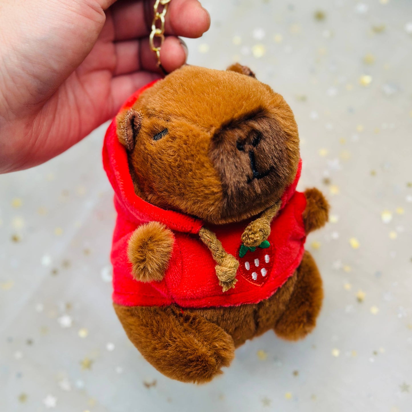 Capybara Plush Keychain