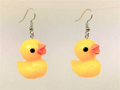 Tiny Rubber Ducky Earrings