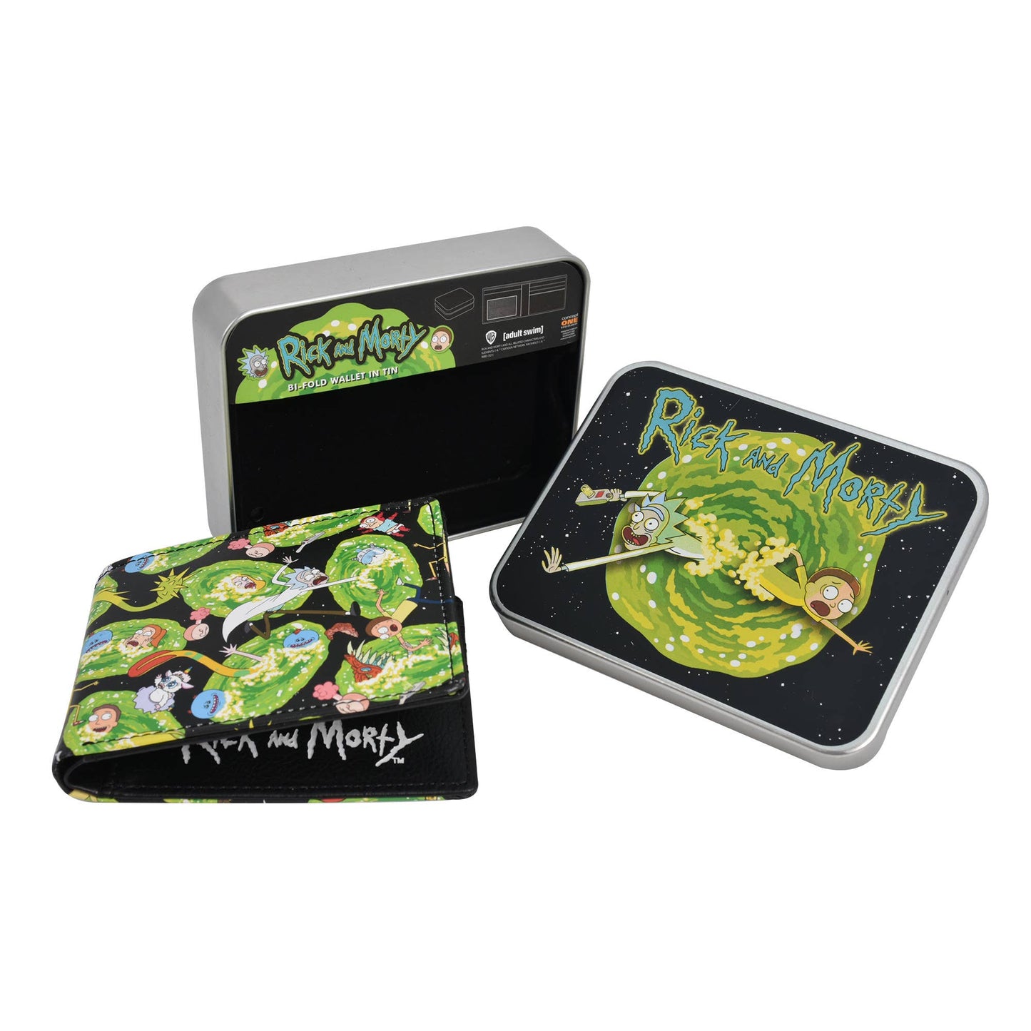 Wb Adult Swim Rick And Morty Aop Bifold Wallet