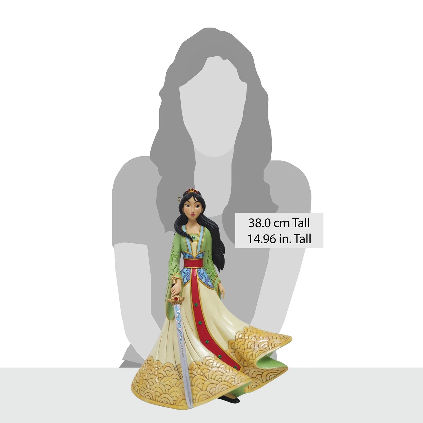 Enesco Disney Courage and Honor Princess Mulan Deluxe Statue
