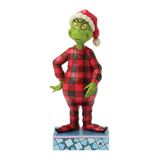 Enesco Grinch Wearing Pajamas