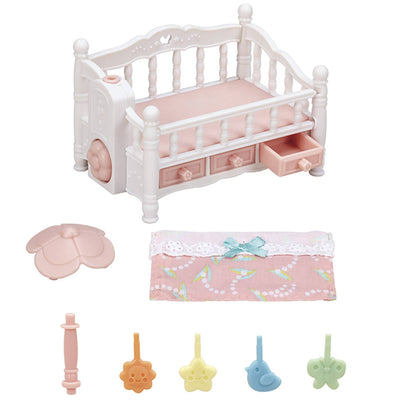 Dollhouse Furniture, Crib & Mobile Set, Collectible Toys