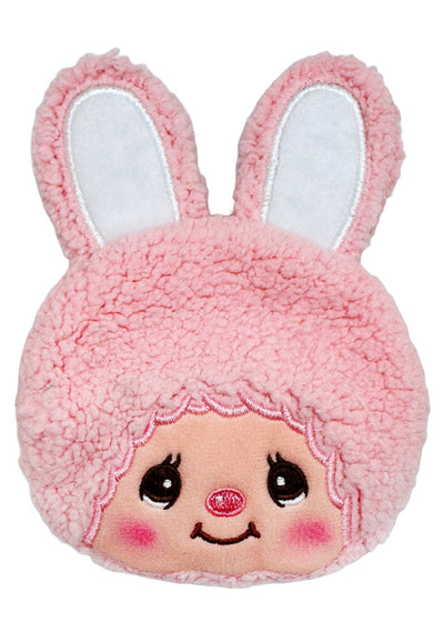 Monchhichi Chimutan Bunny Face Plush Coin Bag