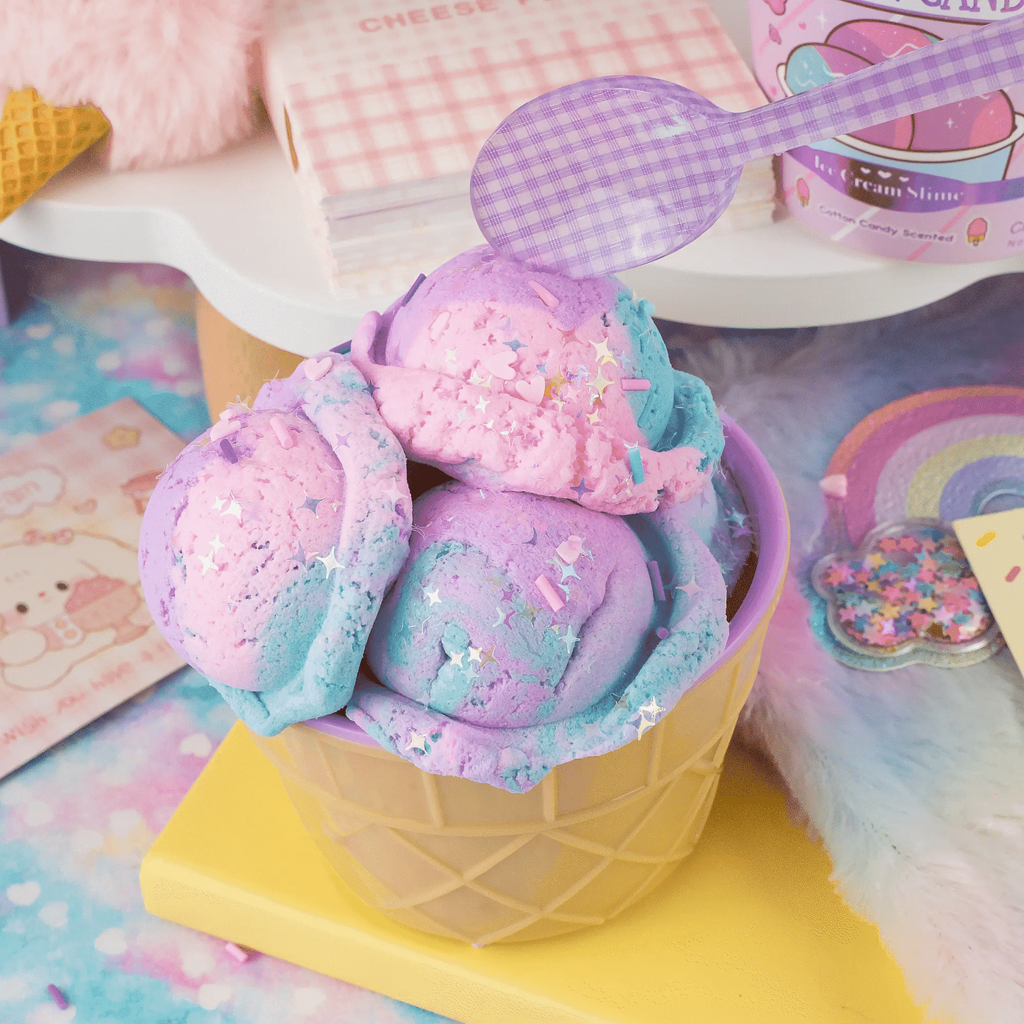 Cotton Candy Scented Ice Cream Pint Slime