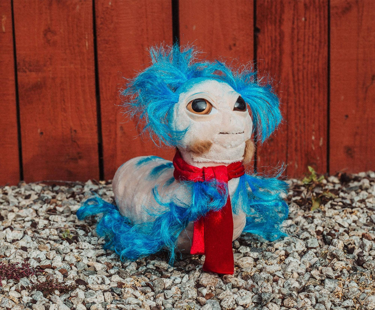 Labyrinth The Worm Plush  |14” Long, 10” Tall