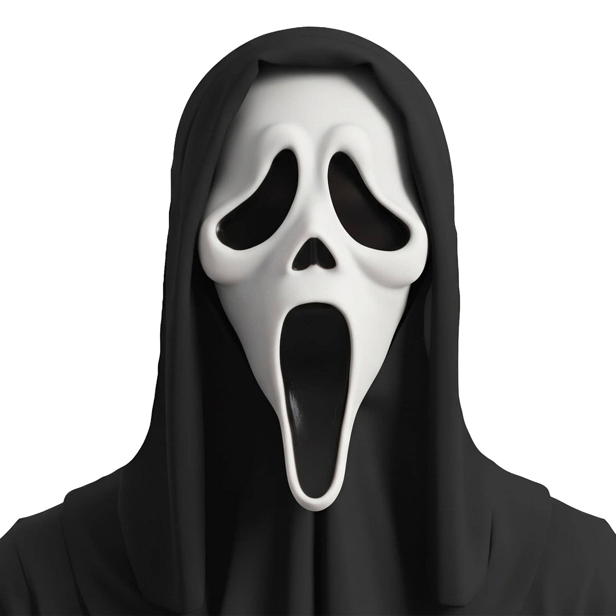 Ghost Face Adult Costume Mask w/ Shroud