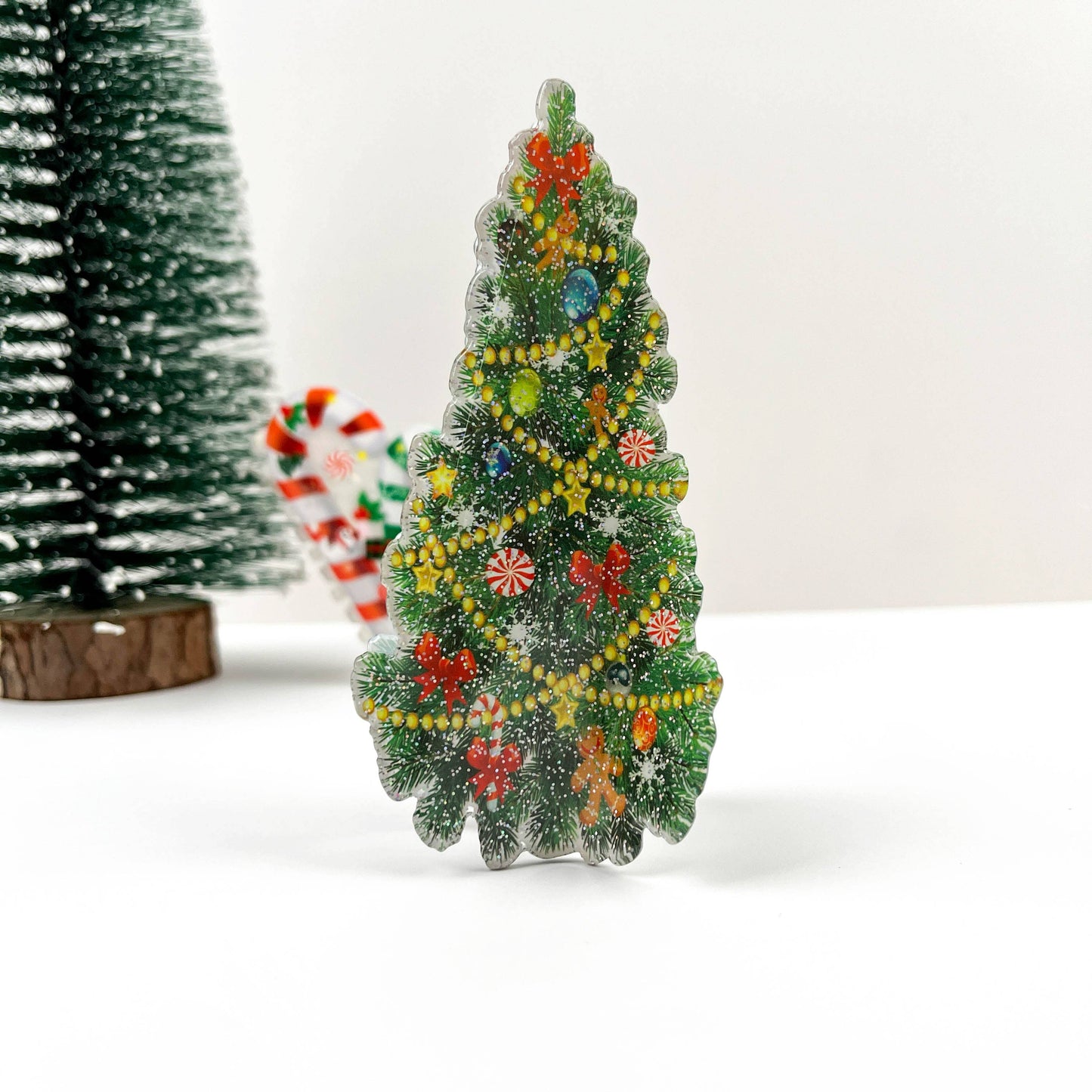 Christmas Tree Hair Clip,Christmas Claw Clip